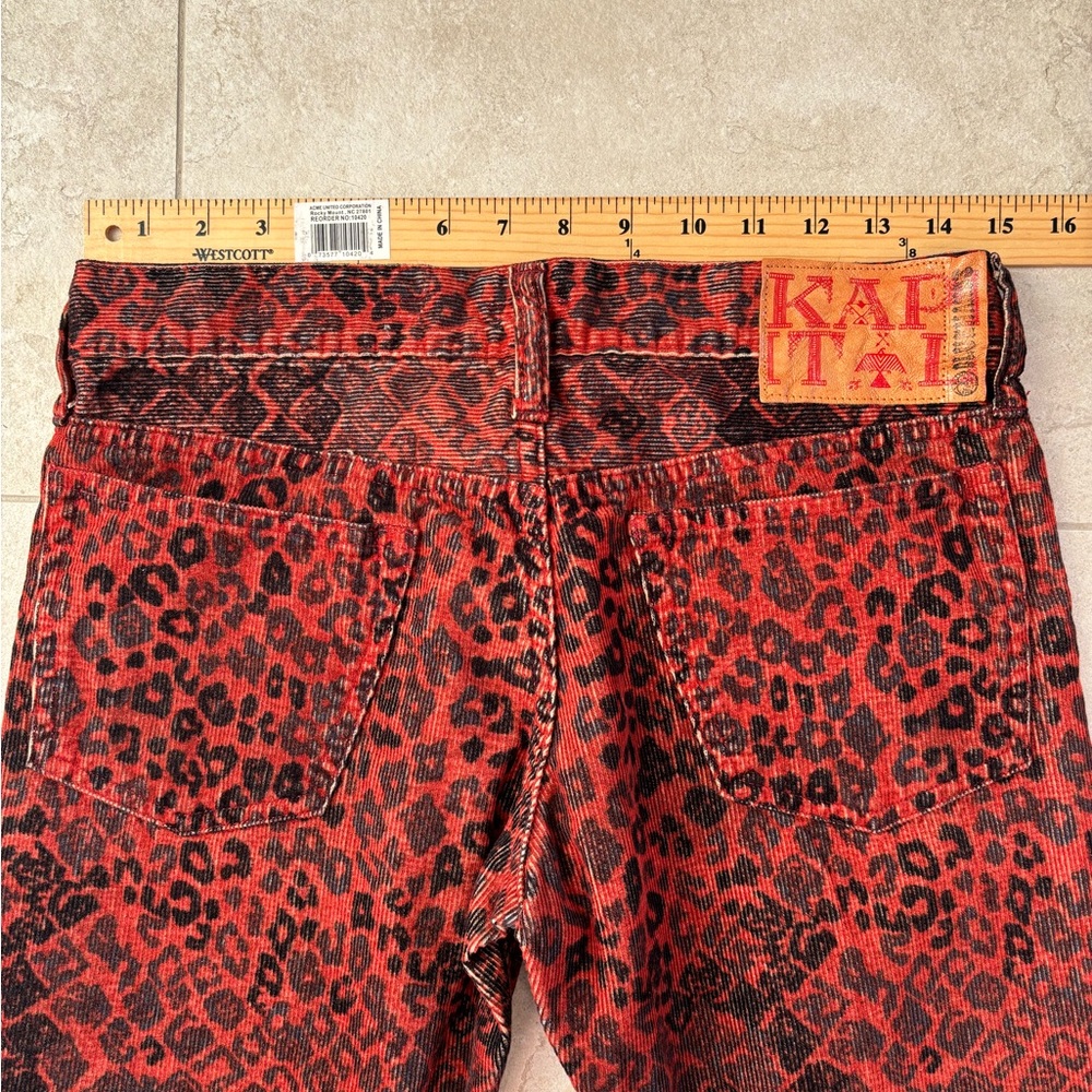 KAPITAL Leopard Cords Corduroy Pants - Japan Sz 2    NWOT - Picture 3 of 15